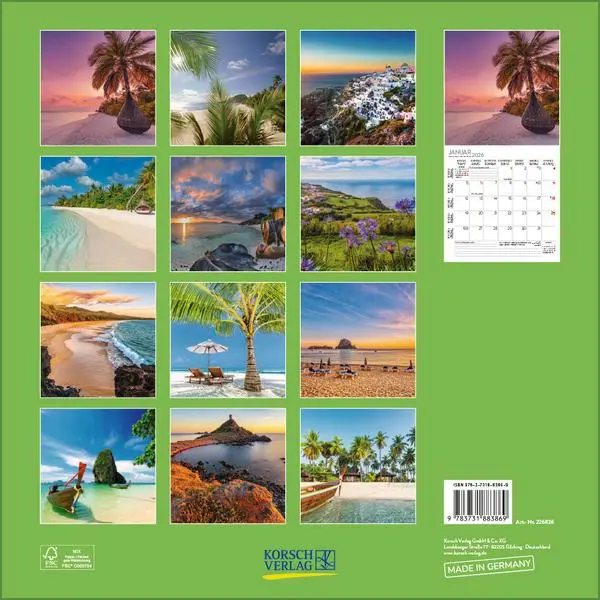 Bild: 9783731883869 | Trauminseln 2026 | Verlag Korsch | Kalender | 13 S. | Deutsch | 2026