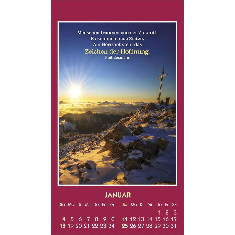 Bild: 9783754893869 | Gute Worte erhellen den Tag 2026 | Mini-Aufkleber-Kalender | Bosmans