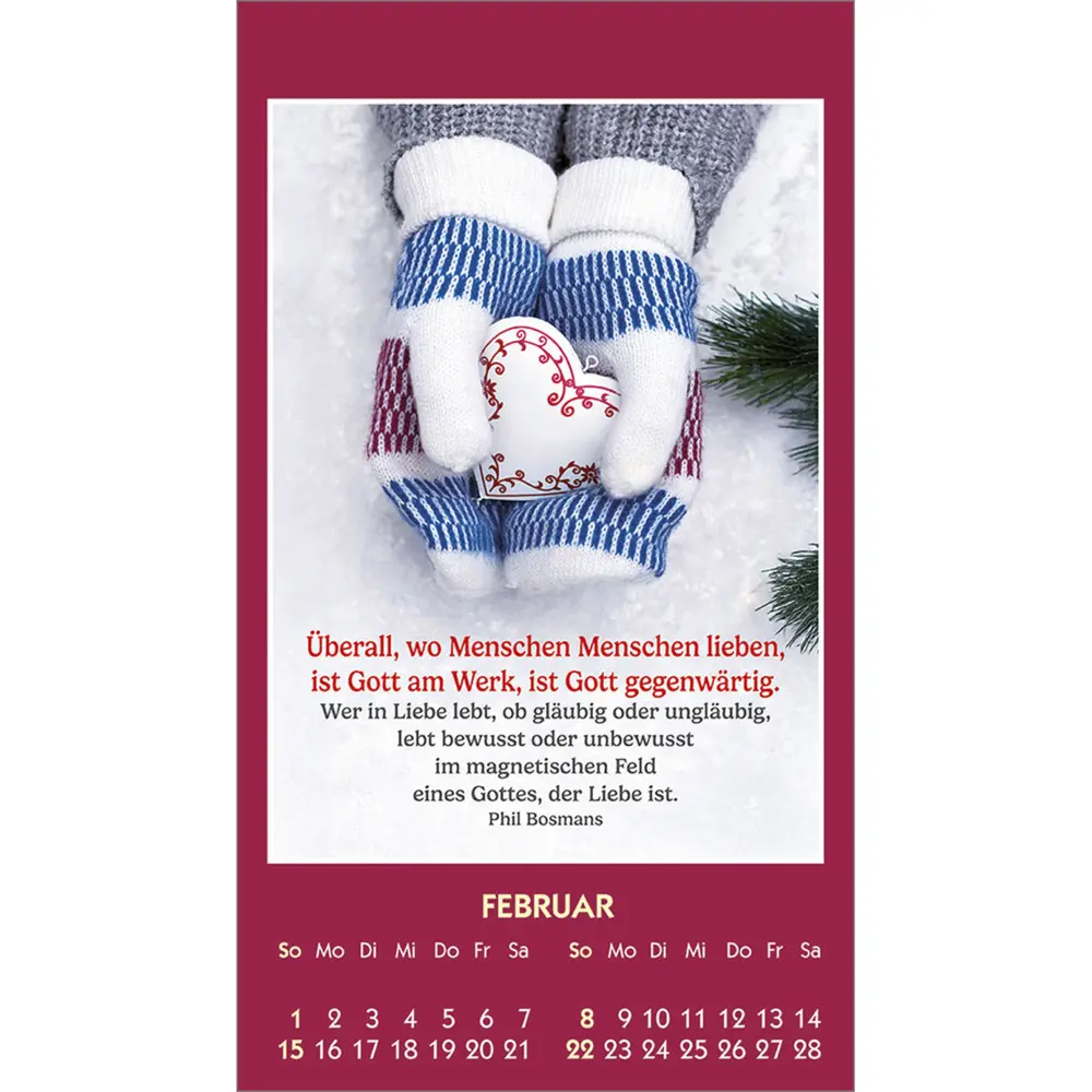 Bild: 9783754893869 | Gute Worte erhellen den Tag 2026 | Mini-Aufkleber-Kalender | Bosmans