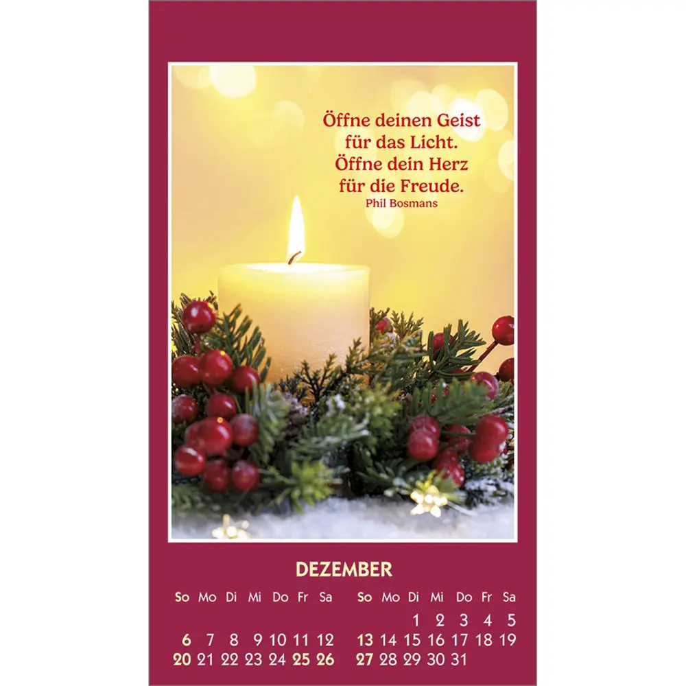 Bild: 9783754893869 | Gute Worte erhellen den Tag 2026 | Mini-Aufkleber-Kalender | Bosmans