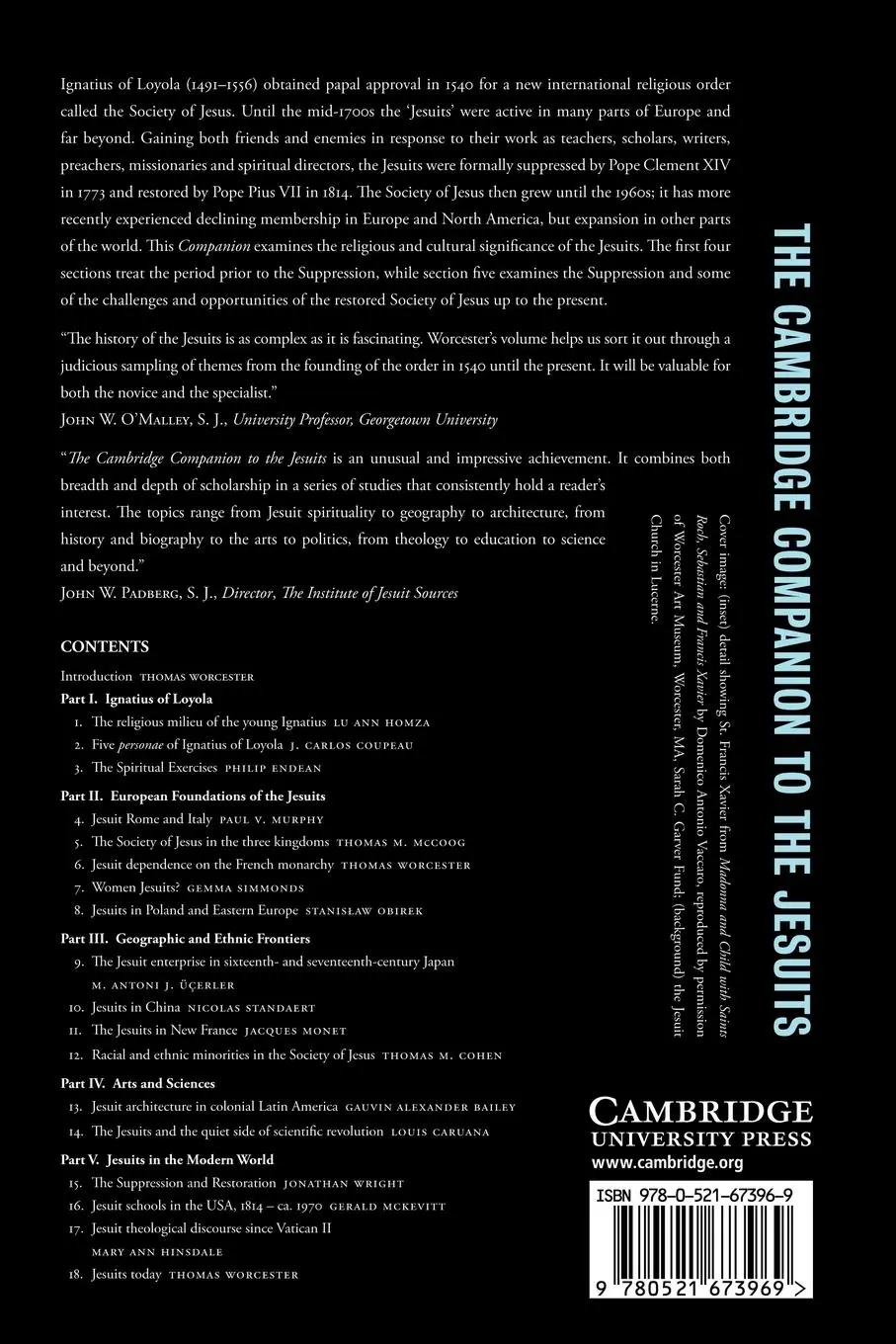 Rückseite: 9780521673969 | The Cambridge Companion to the Jesuits | Thomas Worcester | Buch