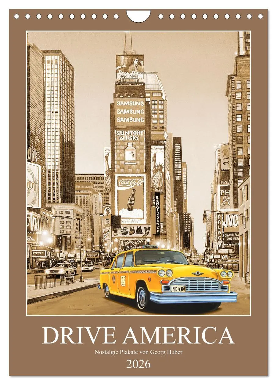 Cover: 9783516353969 | Drive America Plakate (Wandkalender 2026 DIN A4 hoch), CALVENDO...