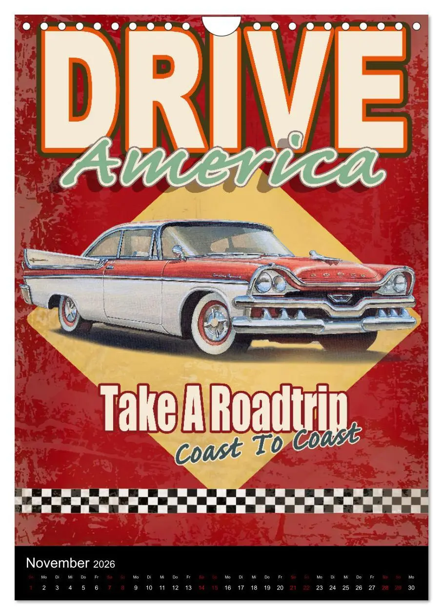 Bild: 9783516353969 | Drive America Plakate (Wandkalender 2026 DIN A4 hoch), CALVENDO...