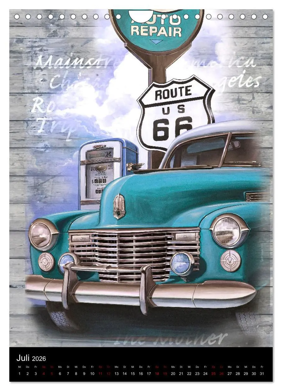 Bild: 9783516353969 | Drive America Plakate (Wandkalender 2026 DIN A4 hoch), CALVENDO...