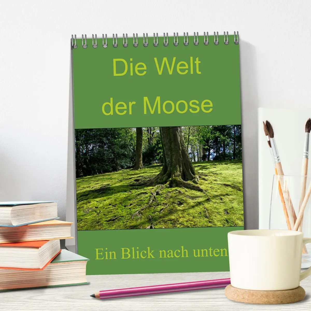 Bild: 9783516423969 | Die Welt der Moose. Ein Blick nach unten (Tischkalender 2026 DIN A5...