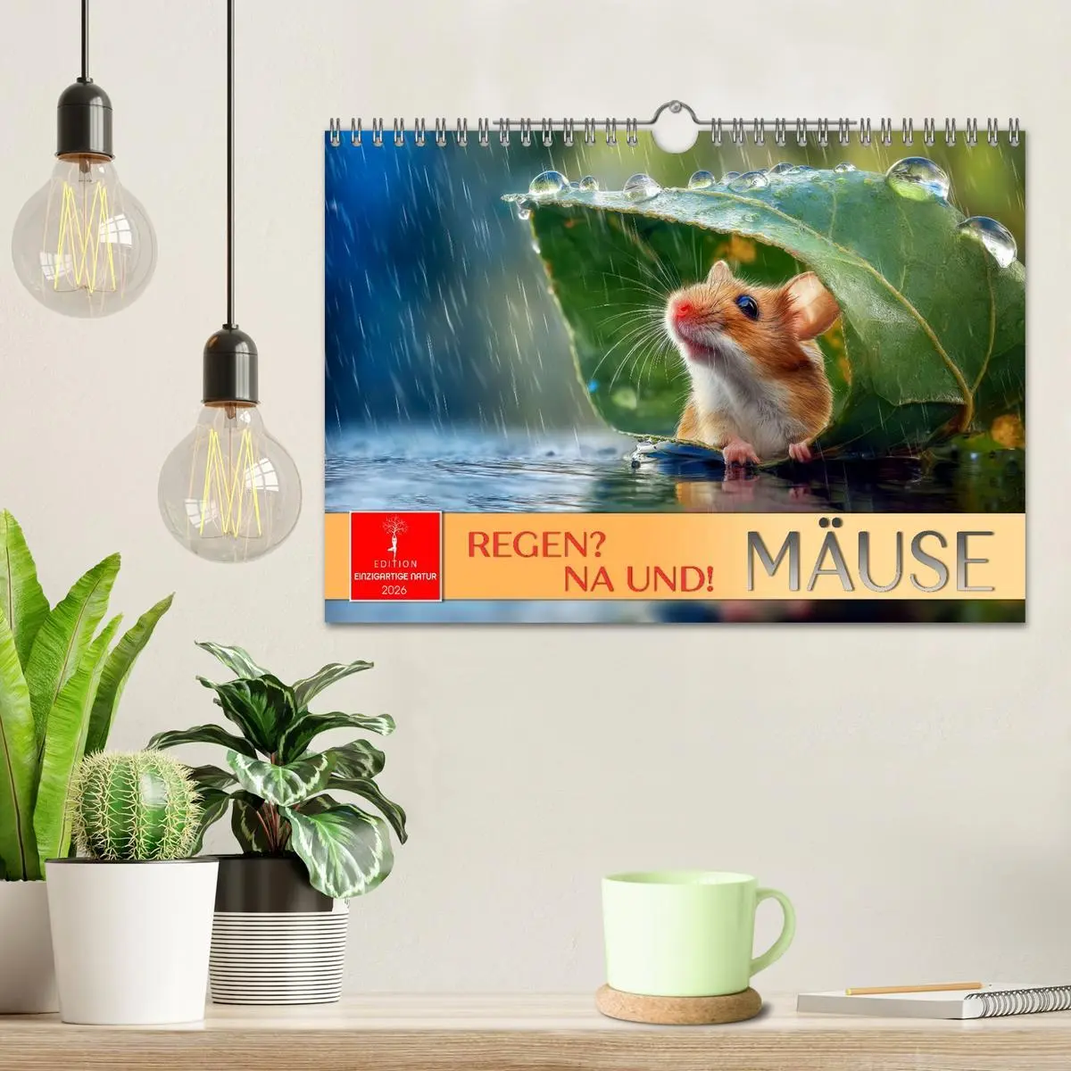 Bild: 9783516593969 | Regen? Na und! Mäuse (Wandkalender 2026 DIN A4 quer), CALVENDO...