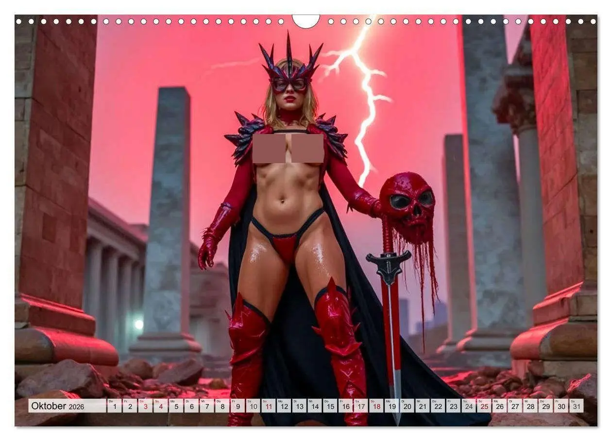 Bild: 9783516663969 | Superheldinnen - Enthüllte Kraft und Kurven (Wandkalender 2026 DIN...