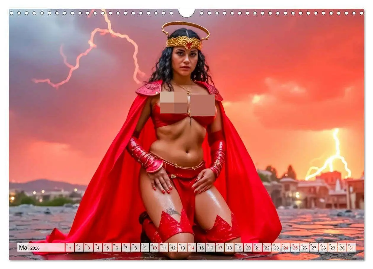 Bild: 9783516663969 | Superheldinnen - Enthüllte Kraft und Kurven (Wandkalender 2026 DIN...
