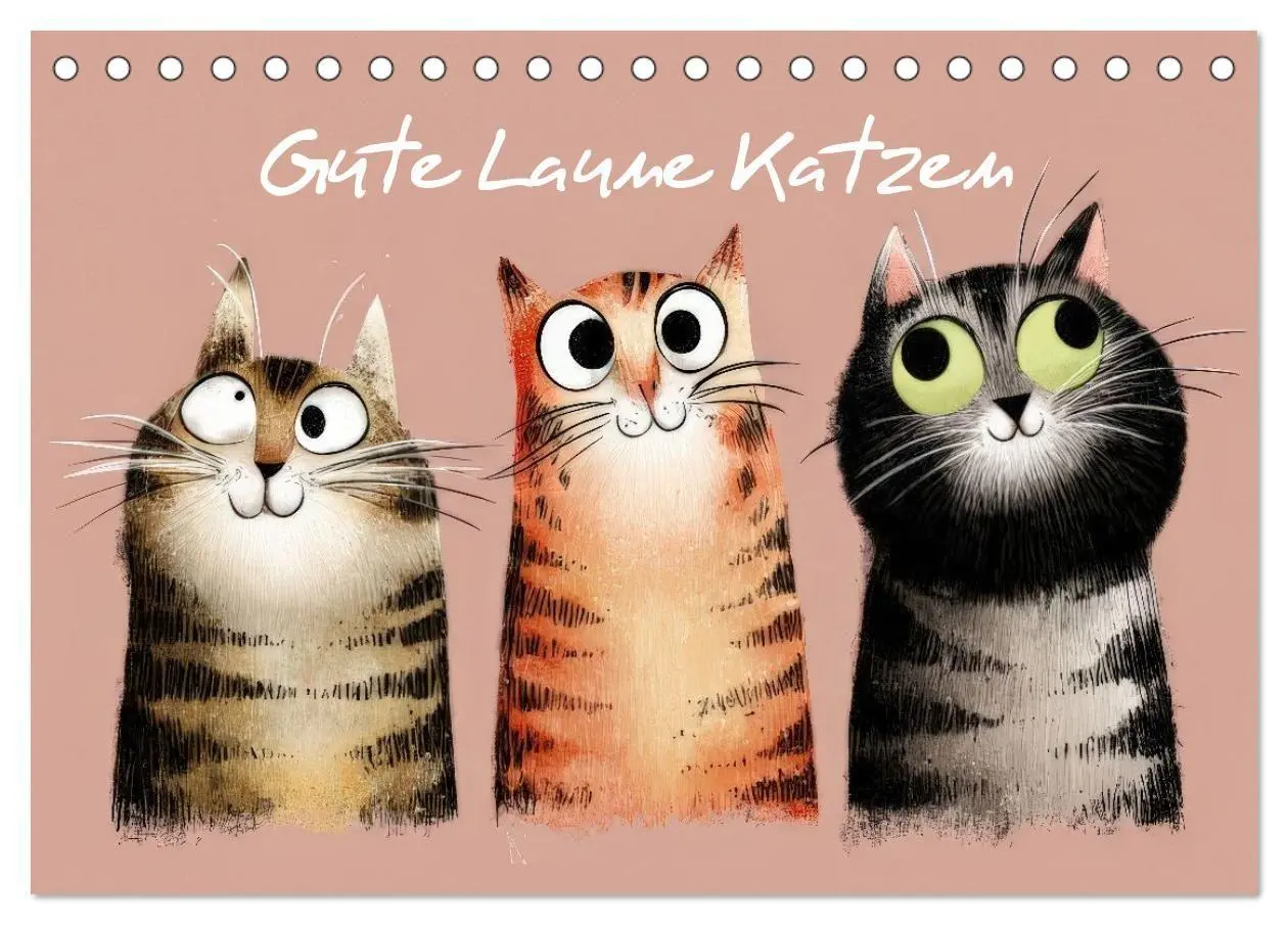 Cover: 9783516733969 | Gute Laune Katzen (Tischkalender 2026 DIN A5 quer), CALVENDO...