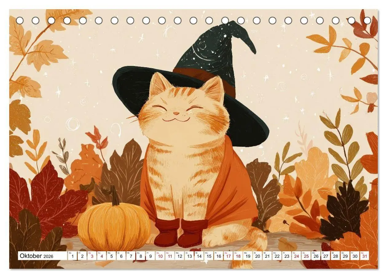 Bild: 9783516733969 | Gute Laune Katzen (Tischkalender 2026 DIN A5 quer), CALVENDO...