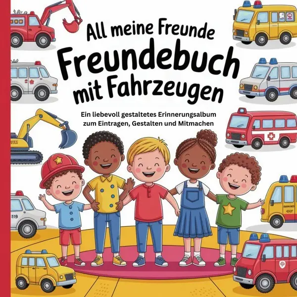 Cover: 9783819773969 | All meine Freunde Freundebuch mit Fahrzeugen | Anne Dreams | Buch