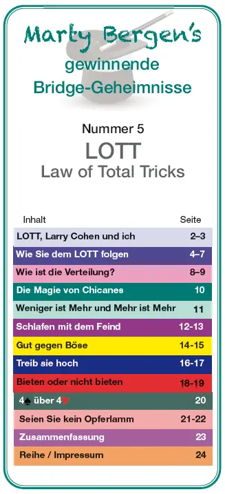 Cover: 9783981353969 | LOTT | Law of Total Tricks | Marty Bergen | Broschüre | Deutsch | 2013