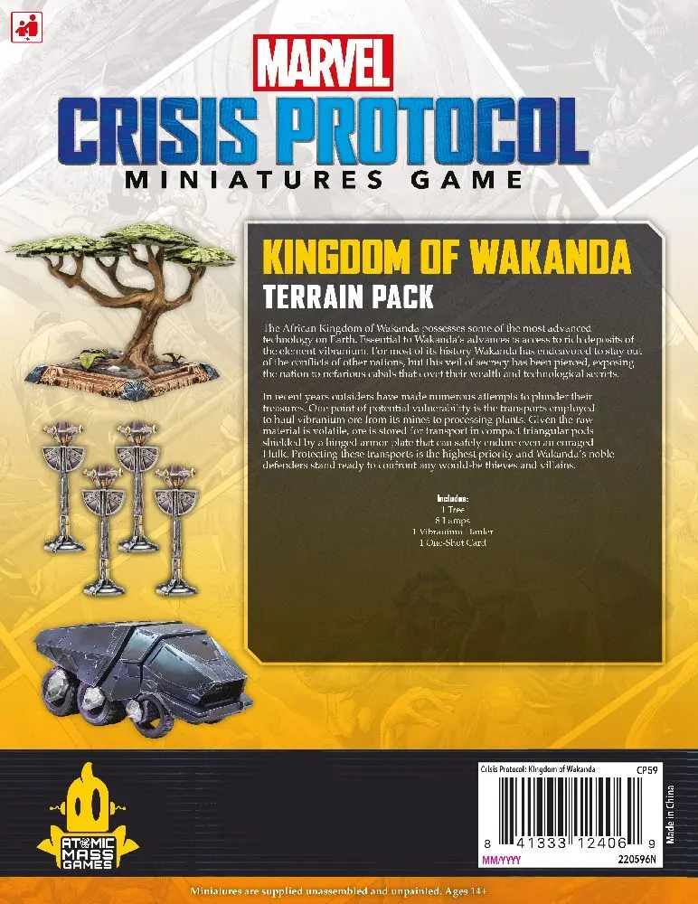 Bild: 841333124069 | Marvel: Crisis Protocol - Kingdom of Wakanda Terrain Pack...
