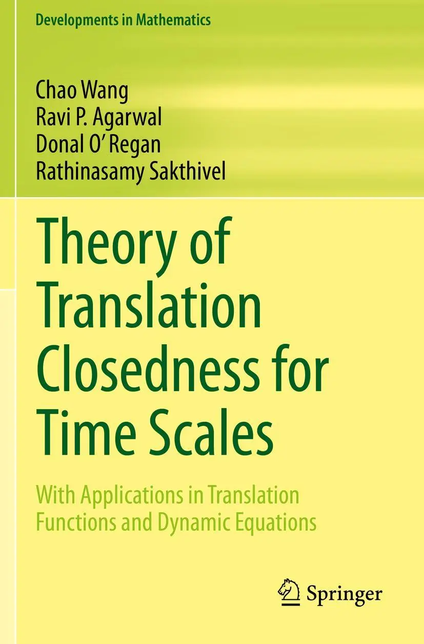 Cover: 9783030434069 | Theory of Translation Closedness for Time Scales | Chao Wang (u. a.)