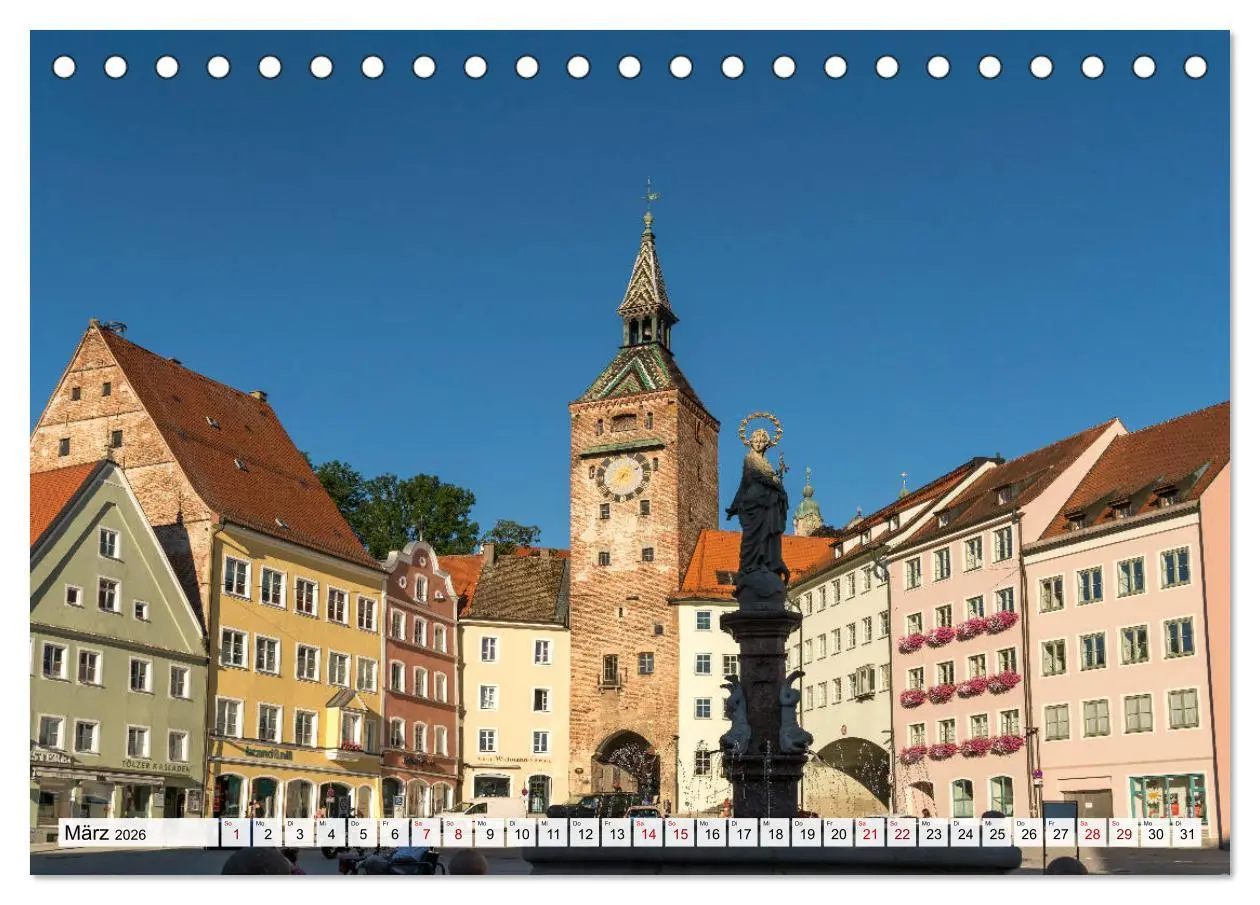 Bild: 9783457774069 | Landsberg am Lech (Tischkalender 2026 DIN A5 quer), CALVENDO...