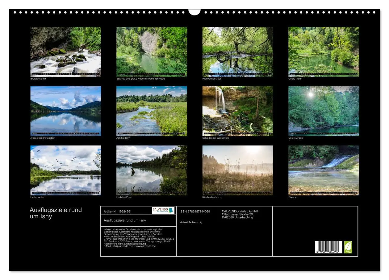 Bild: 9783457844069 | Ausflugsziele rund um Isny (Wandkalender 2026 DIN A2 quer),...