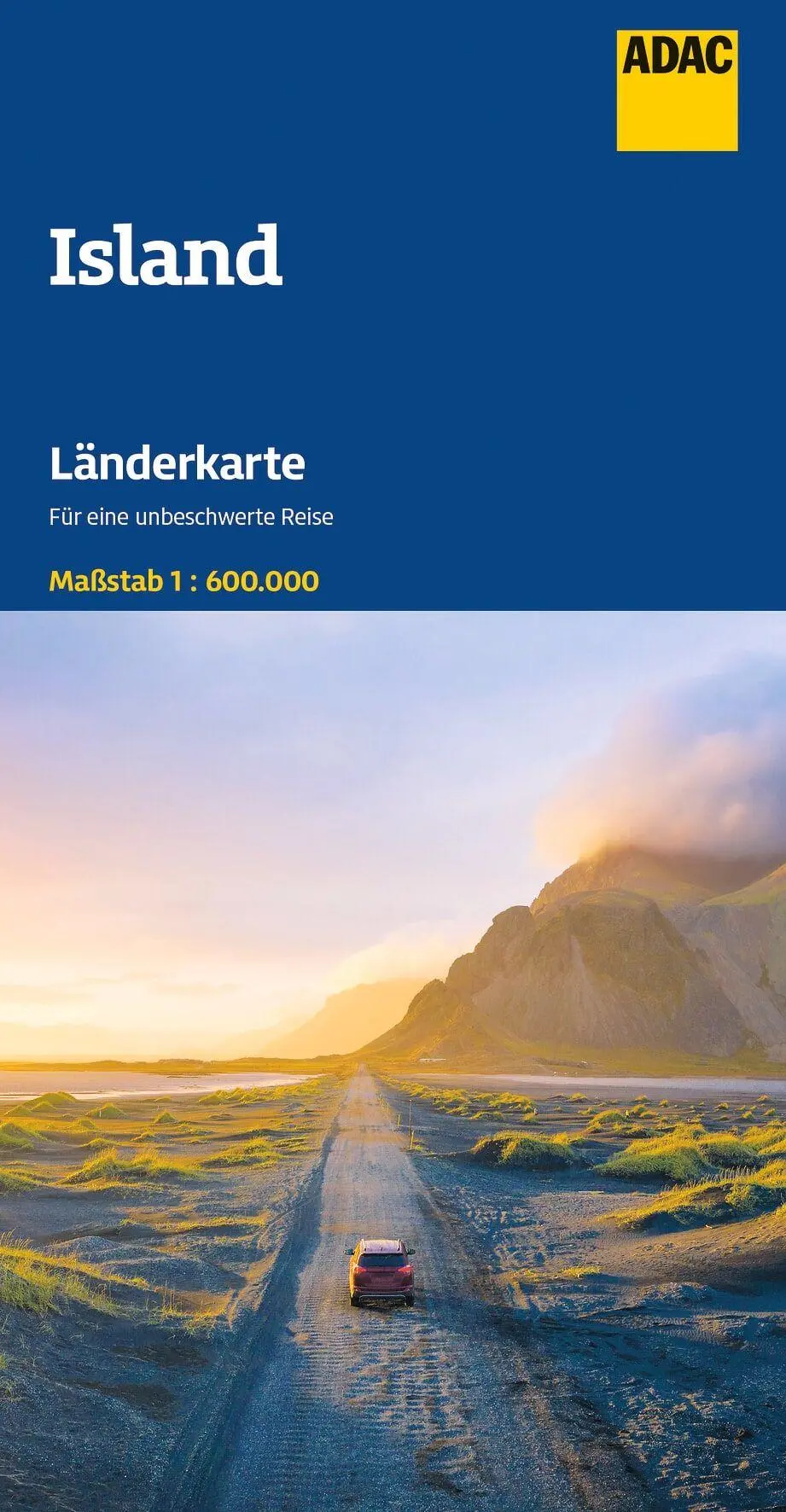 Cover: 9783826424069 | ADAC Länderkarte Island 1:600.000 | Straßenkarte und Autokarte | 2026