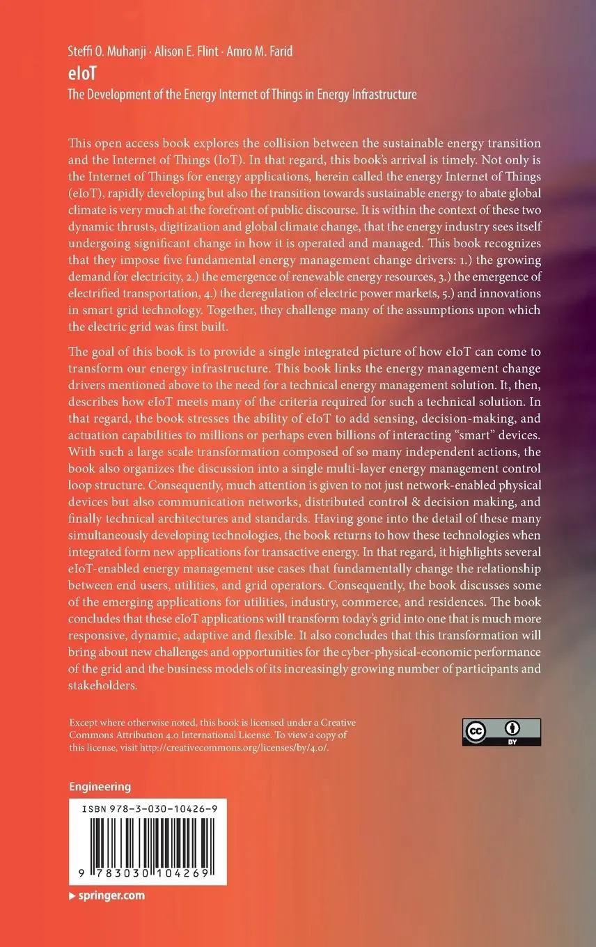 Rückseite: 9783030104269 | eIoT | Steffi O. Muhanji (u. a.) | Buch | xxviii | Englisch | 2019