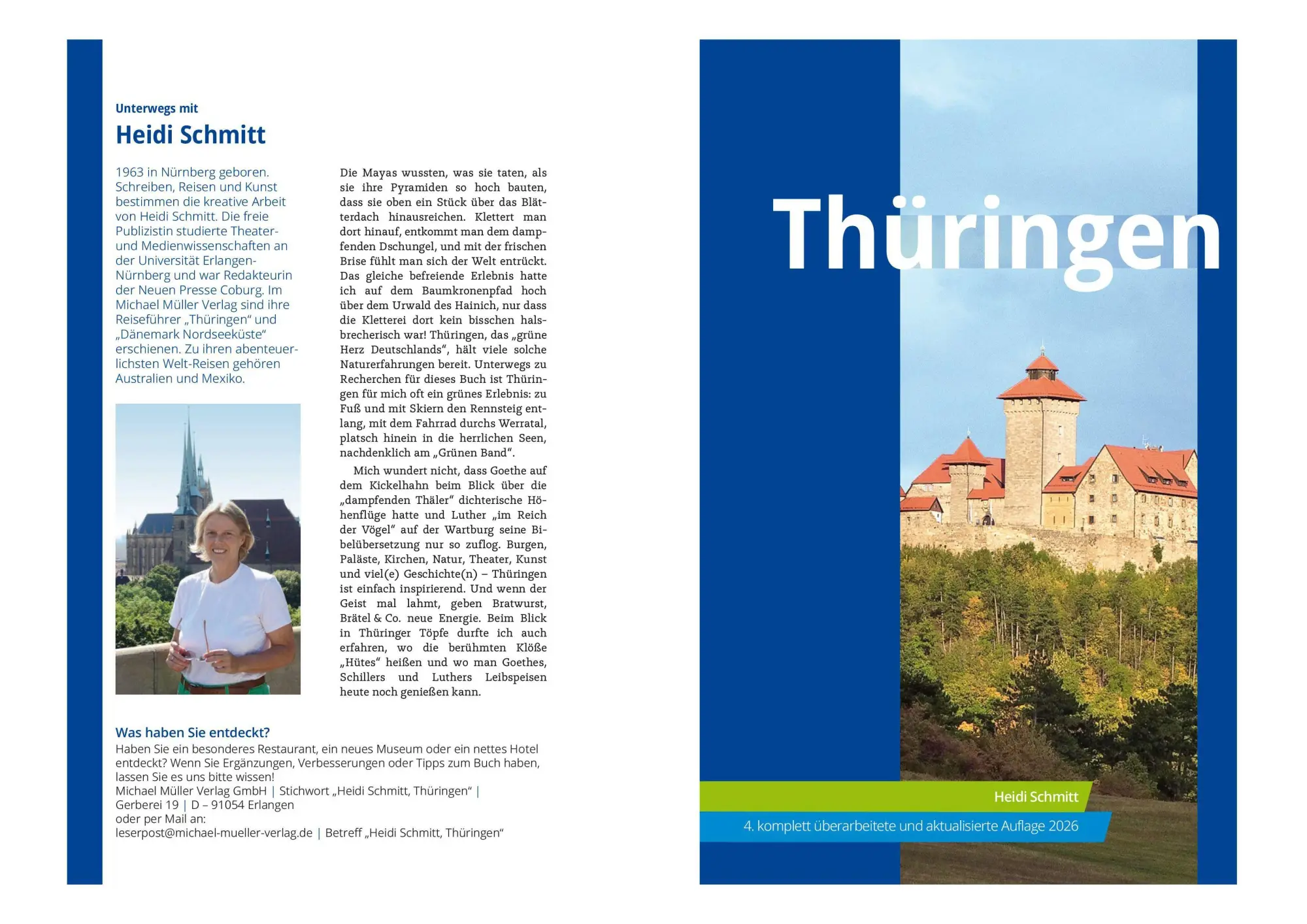 Bild: 9783966854269 | MICHAEL MÜLLER Reiseführer Thüringen | Heidi Schmitt | Taschenbuch
