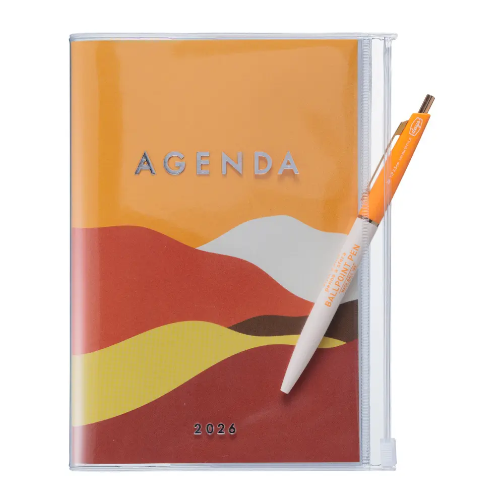 Bild: 4550045144369 | MARK'S 2025/26 Taschenkalender, B6 Mountain, Orange | Mark's Inc