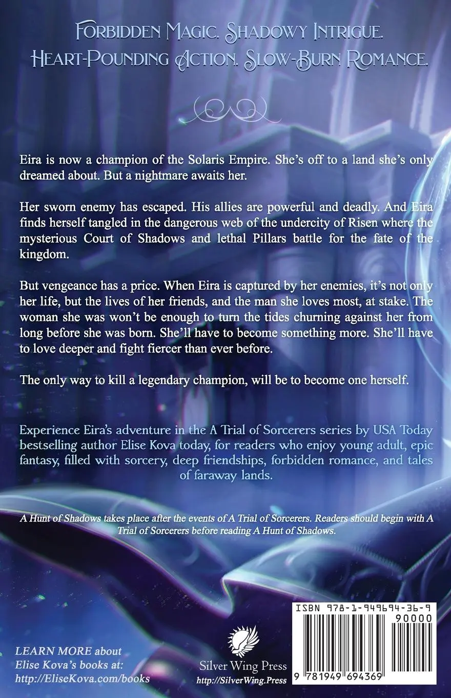 Rückseite: 9781949694369 | A Hunt of Shadows | Elise Kova | Taschenbuch | Englisch | 2022