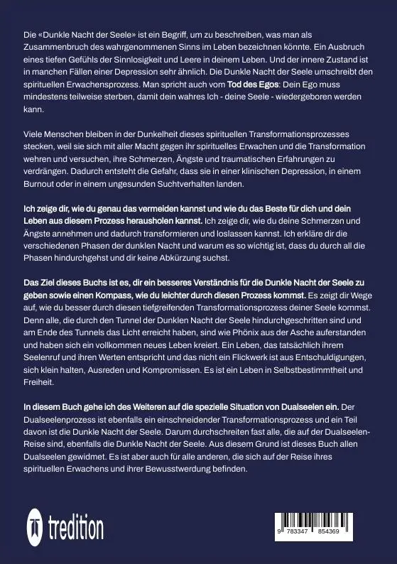 Rückseite: 9783347854369 | Navigieren durch die Dunkle Nacht der Seele | Regina Voegelin | Buch