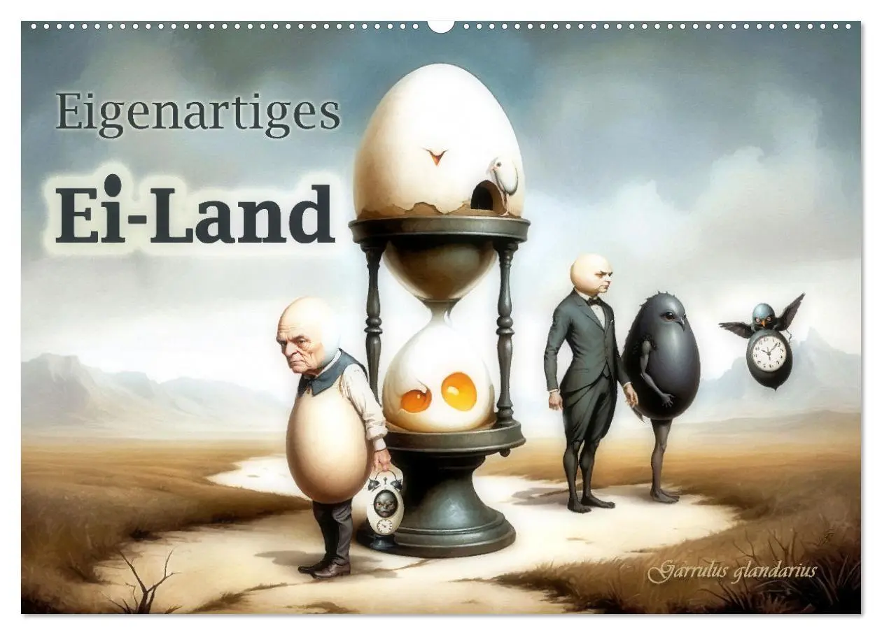 Cover: 9783457364369 | Eigenartiges Ei-Land (Wandkalender 2026 DIN A2 quer), CALVENDO...