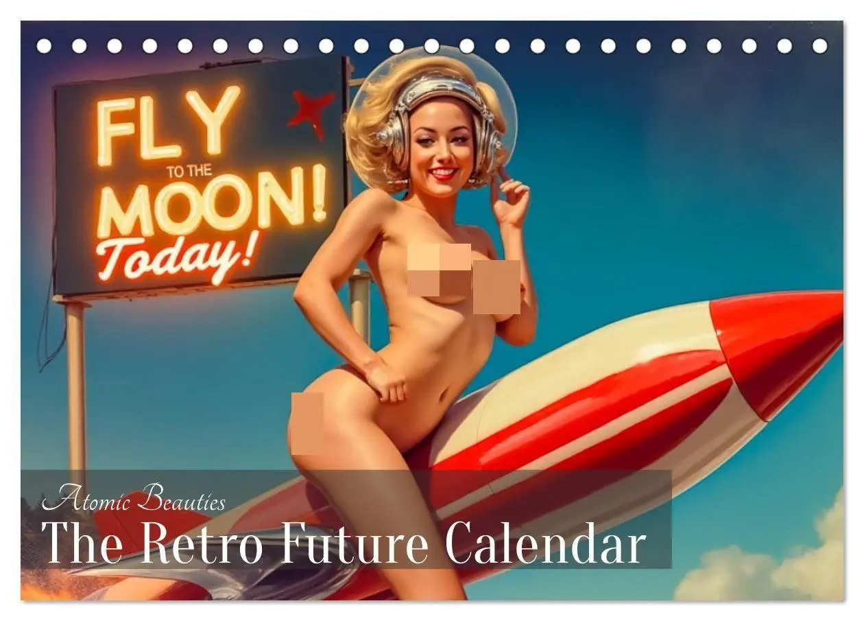 Cover: 9783516834369 | Atomic Beauties - The Retro Future Calendar (Tischkalender 2027 DIN...