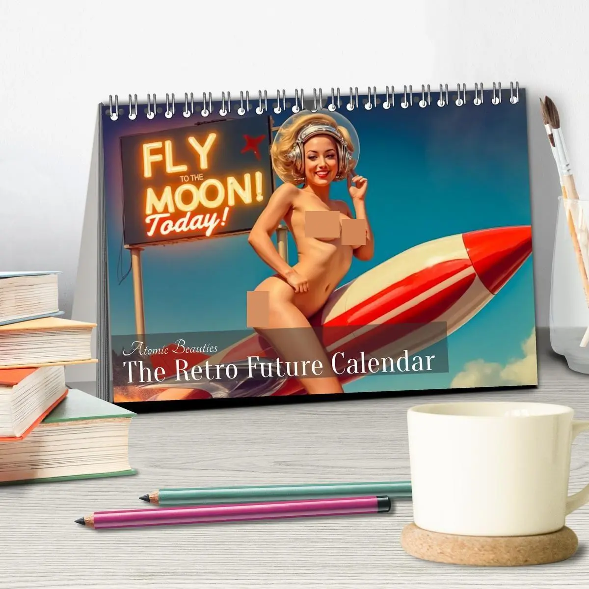 Bild: 9783516834369 | Atomic Beauties - The Retro Future Calendar (Tischkalender 2027 DIN...