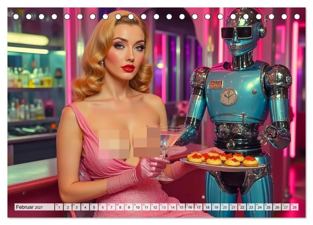 Bild: 9783516834369 | Atomic Beauties - The Retro Future Calendar (Tischkalender 2027 DIN...