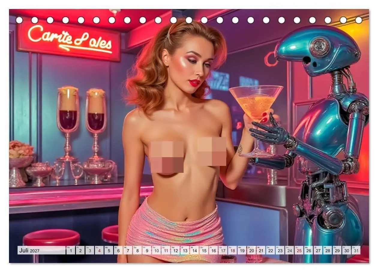 Bild: 9783516834369 | Atomic Beauties - The Retro Future Calendar (Tischkalender 2027 DIN...