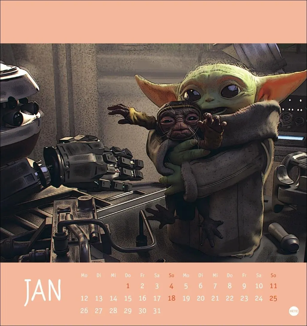 Bild: 9783756414369 | The Mandalorian Postkartenkalender 2026 | Heye | Kalender | 13 S.