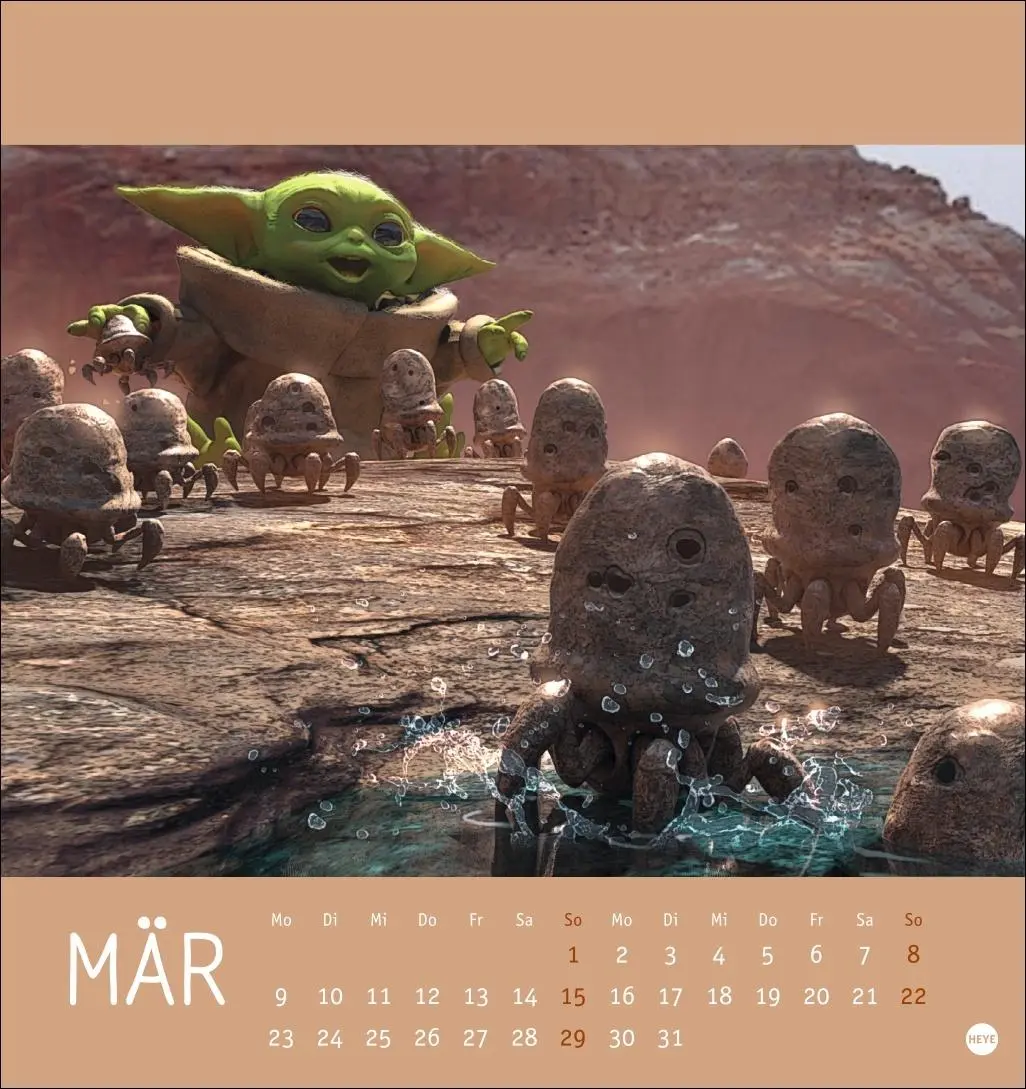 Bild: 9783756414369 | The Mandalorian Postkartenkalender 2026 | Heye | Kalender | 13 S.