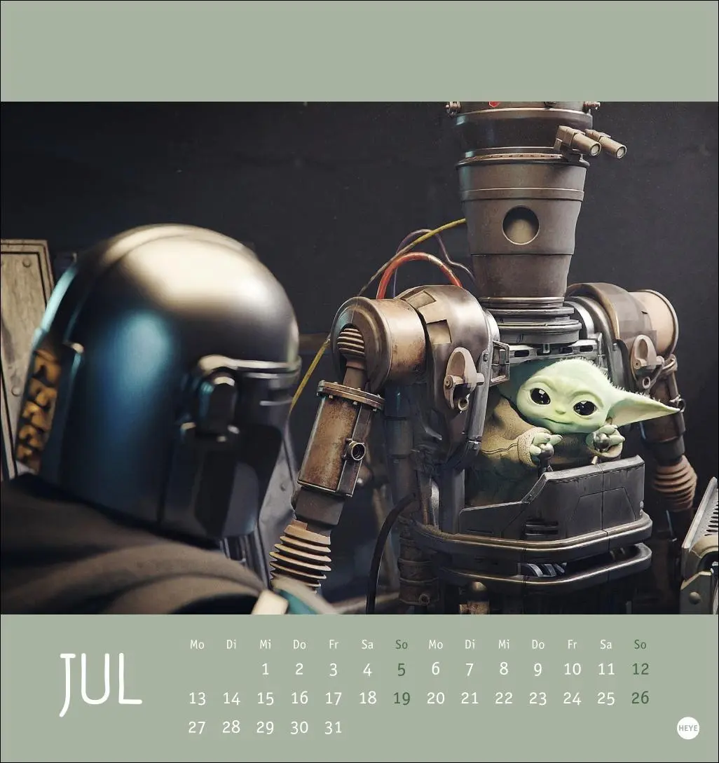 Bild: 9783756414369 | The Mandalorian Postkartenkalender 2026 | Heye | Kalender | 13 S.