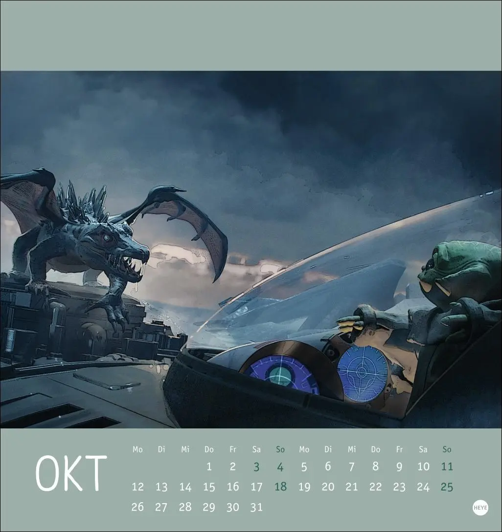 Bild: 9783756414369 | The Mandalorian Postkartenkalender 2026 | Heye | Kalender | 13 S.