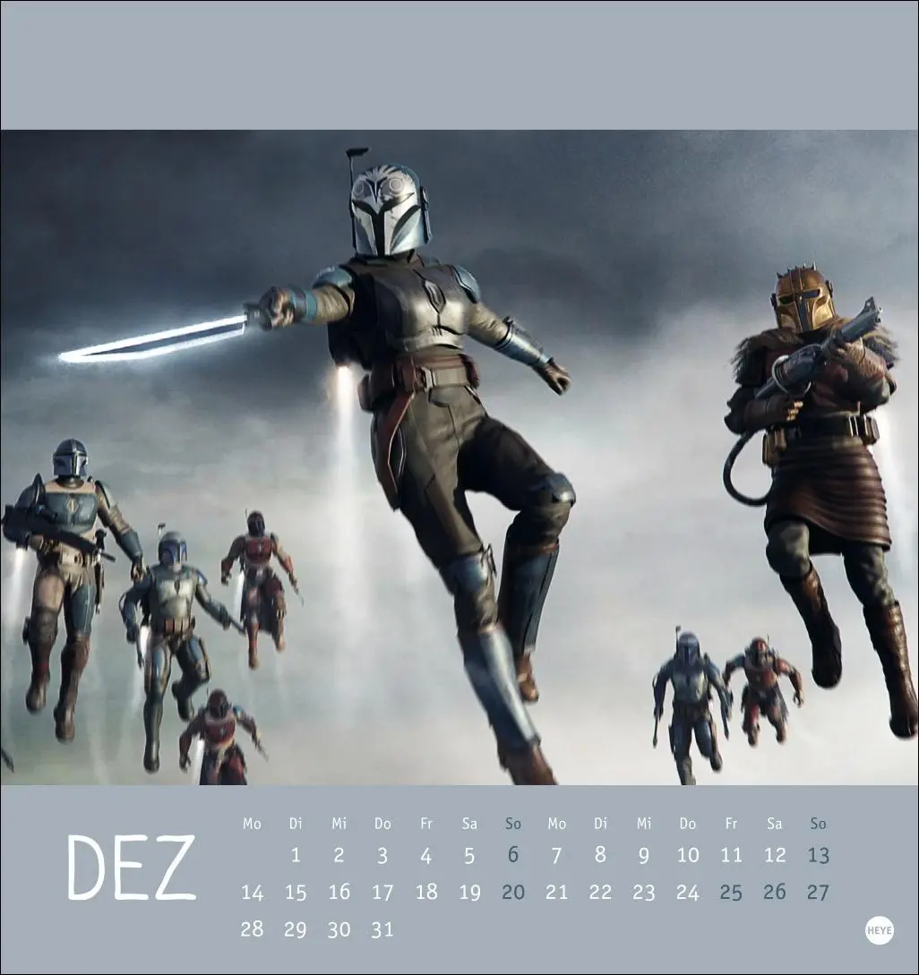 Bild: 9783756414369 | The Mandalorian Postkartenkalender 2026 | Heye | Kalender | 13 S.