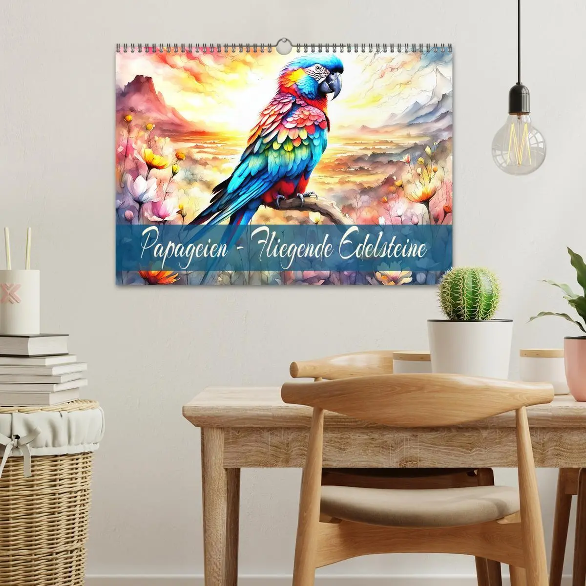 Bild: 9783457424469 | Papageien - Fliegende Edelsteine (Wandkalender 2026 DIN A3 quer),...
