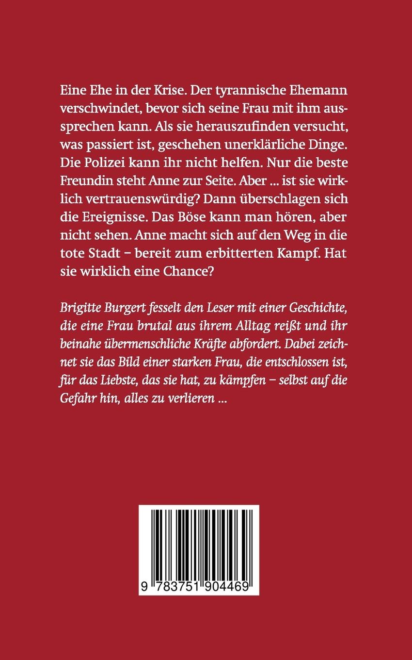 Rückseite: 9783751904469 | Tote Stadt | Brigitte Burgert | Taschenbuch | 412 S. | Deutsch | 2020