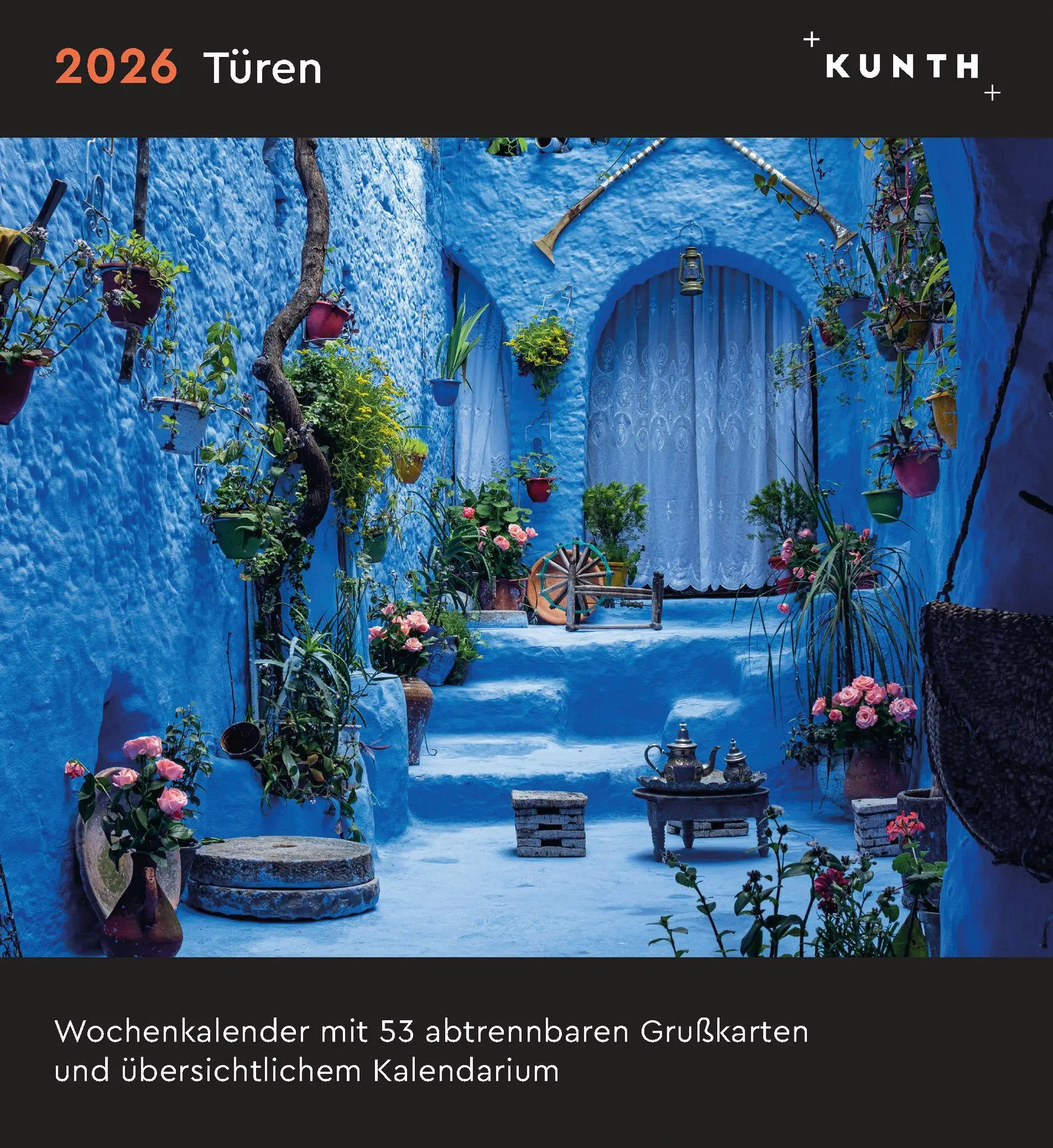 Cover: 9783965914469 | Türen - KUNTH Postkartenkalender 2026 | Kalender | 53 S. | Deutsch