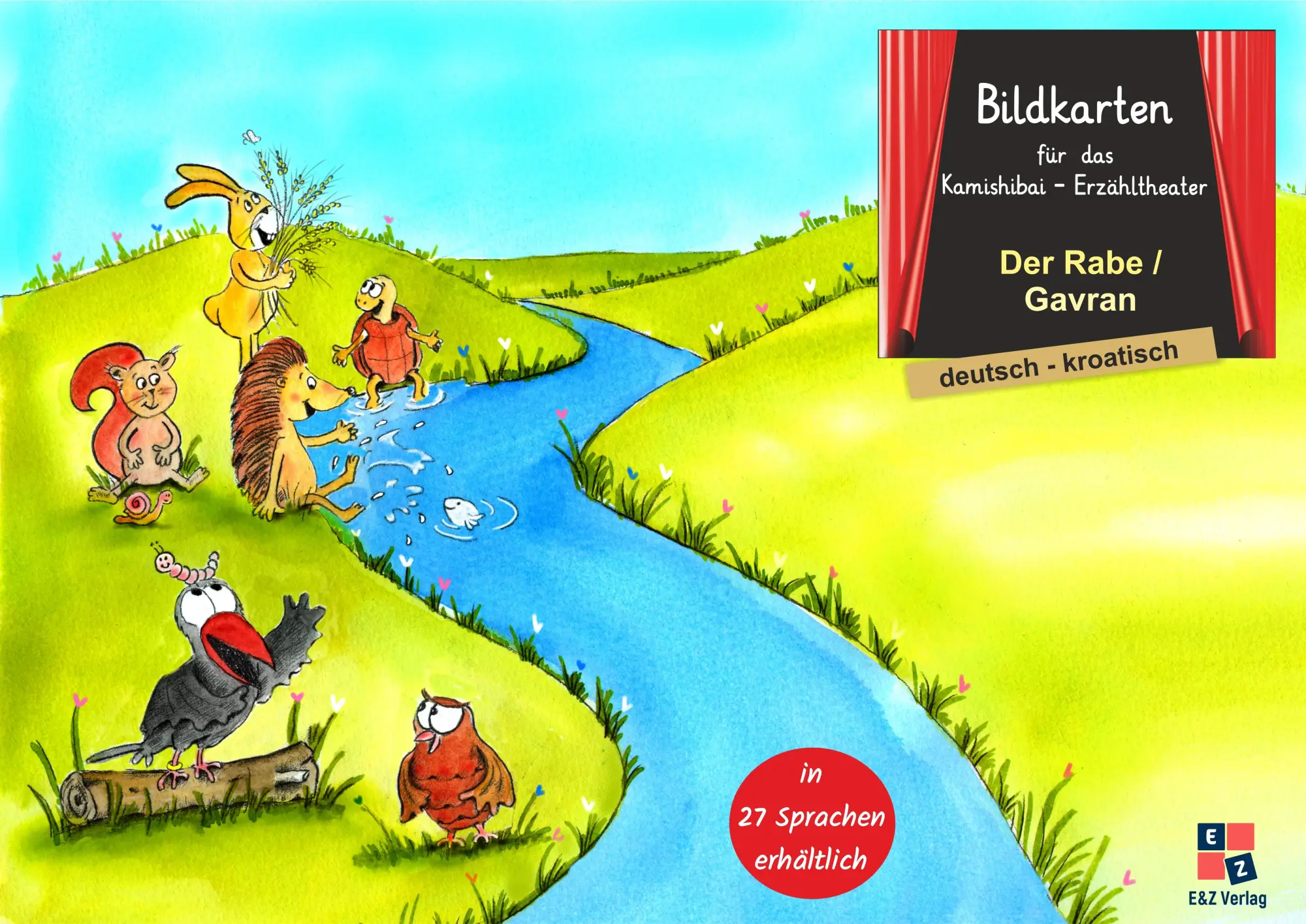Cover: 4262416634569 | Der Rabe | Bildkarten in deutsch / kroatisch | Helga Momm | Deutsch
