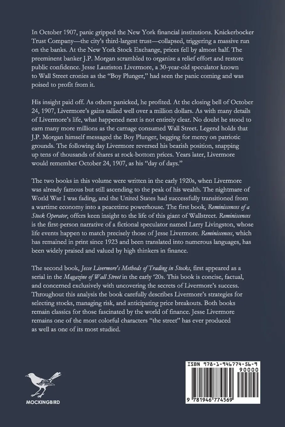 Rückseite: 9781946774569 | Jesse Livermore's Two Books of Market Wisdom | Wyckoff (u. a.) | Buch