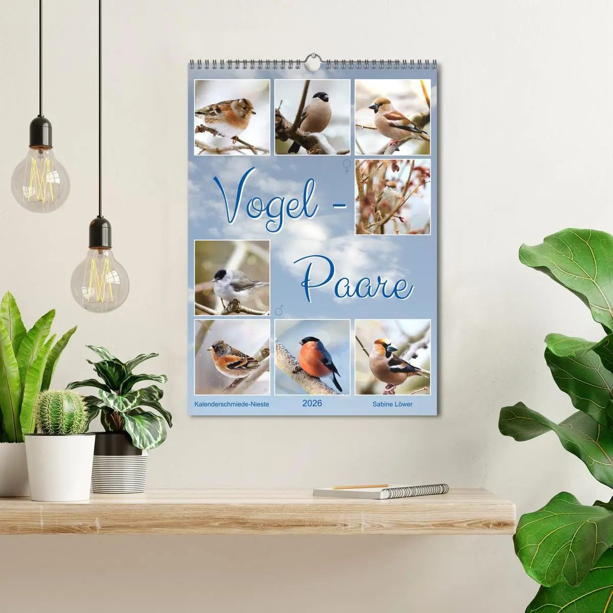 Bild: 9783516364569 | Vogel-Paare (Wandkalender 2026 DIN A3 hoch), CALVENDO Monatskalender