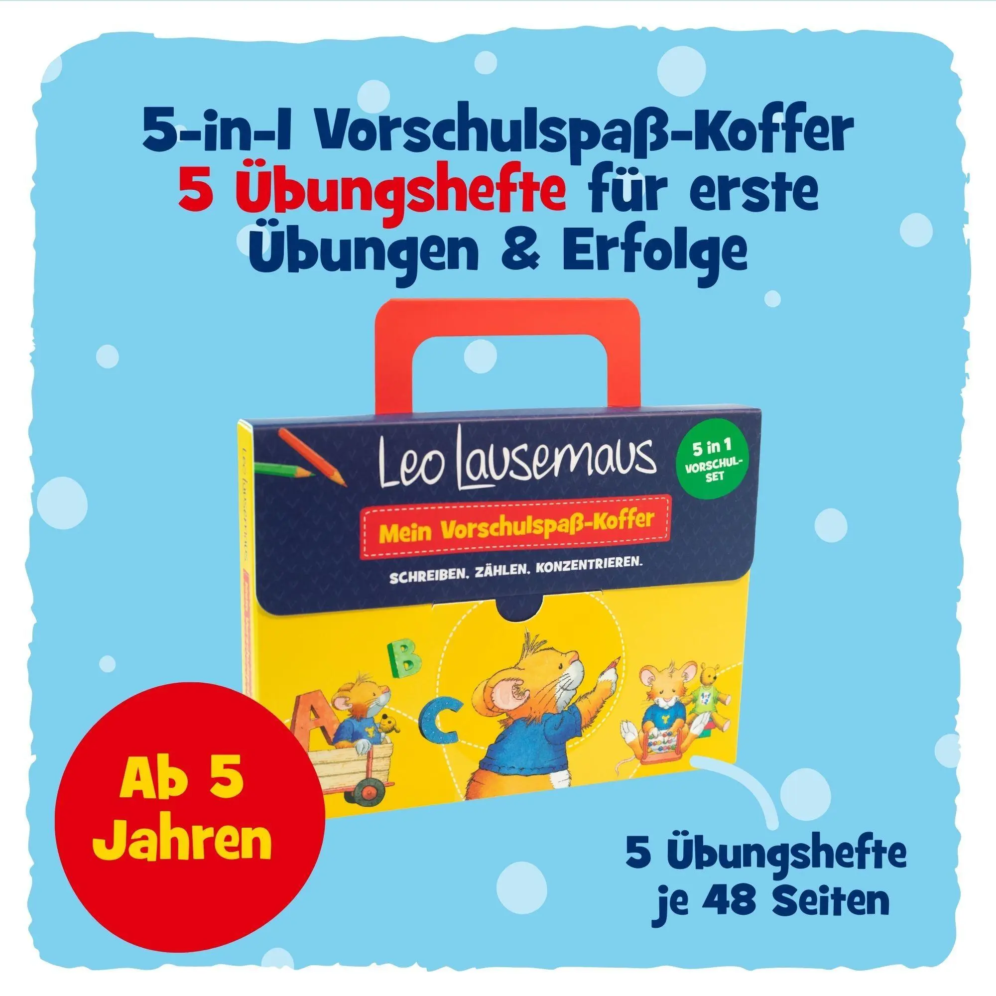 Bild: 9783963474569 | Leo Lausemaus - Mein Vorschulspaß-Koffer | Birgit Ebbert (u. a.)