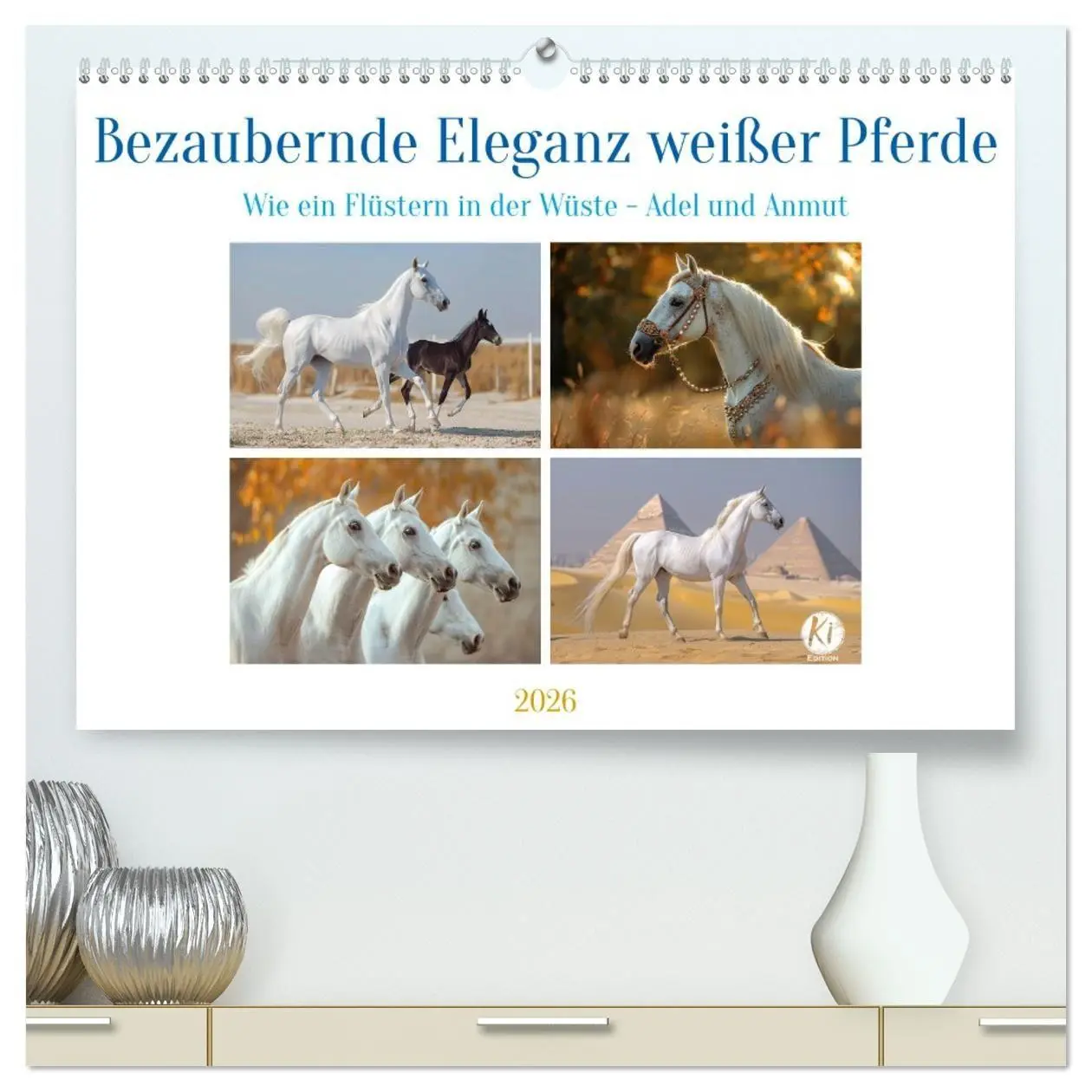 Cover: 9783457404669 | Bezaubernde Eleganz weißer Pferde (hochwertiger Premium...