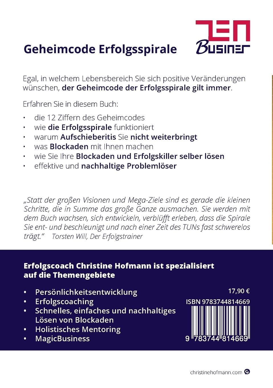 Rückseite: 9783744814669 | Geheimcode Erfolgsspirale | Endlich das Prinzip des Erfolges verstehen
