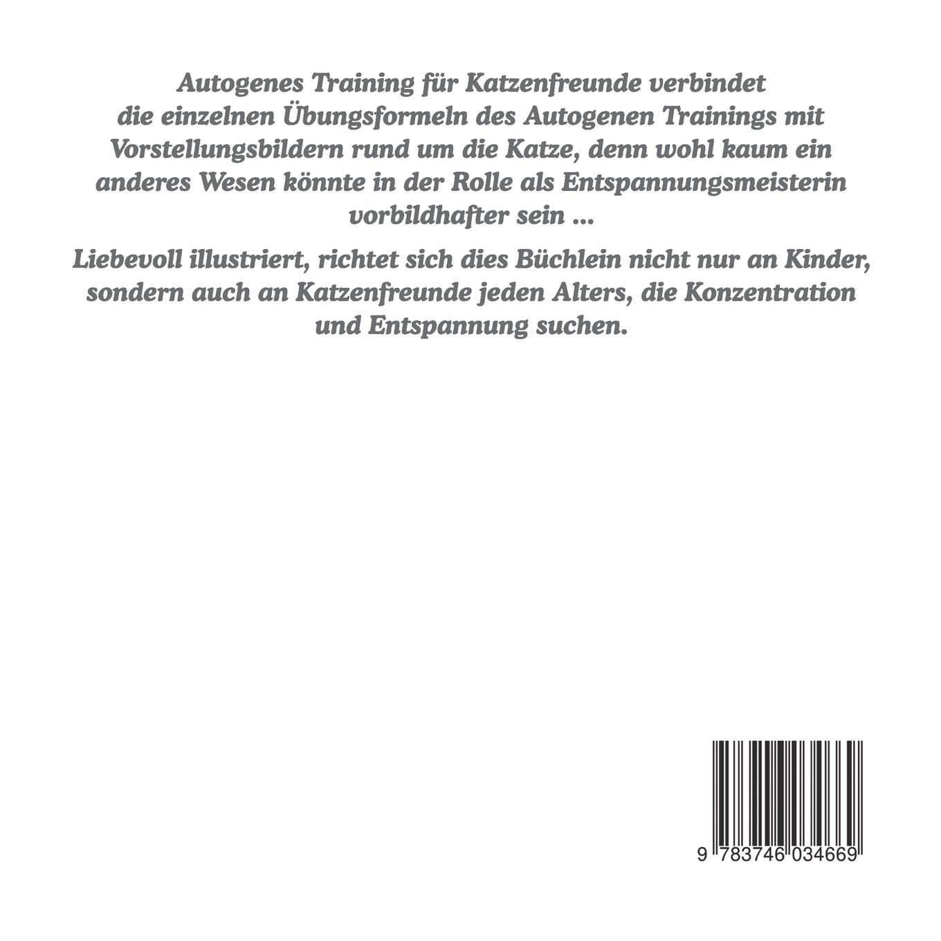 Rückseite: 9783746034669 | Autogenes Training für Katzenfreunde | Sophie Westarp | Taschenbuch