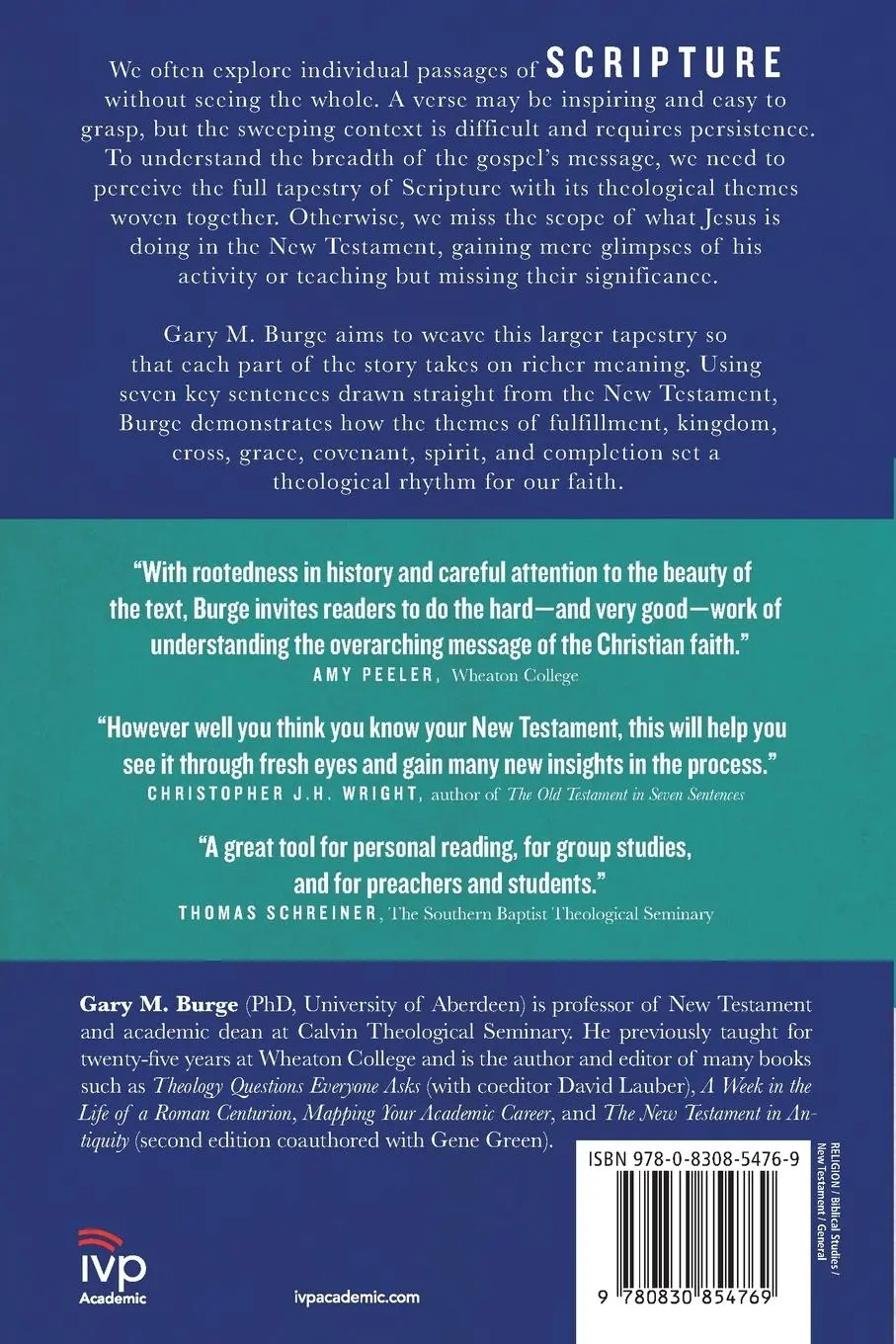 Rückseite: 9780830854769 | The New Testament in Seven Sentences | Gary M. Burge | Taschenbuch