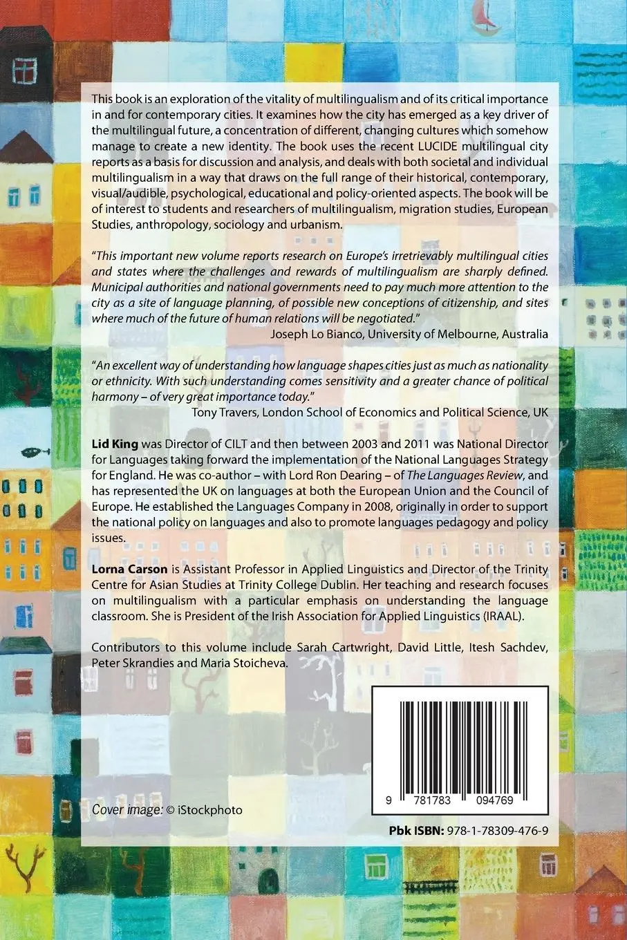 Rückseite: 9781783094769 | The Multilingual City | Vitality, Conflict and Change | King (u. a.)
