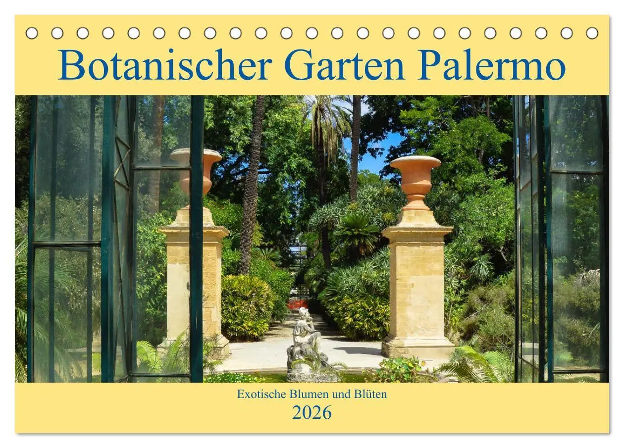 Cover: 9783457874769 | Botanischer Garten Palermo (Tischkalender 2026 DIN A5 quer),...
