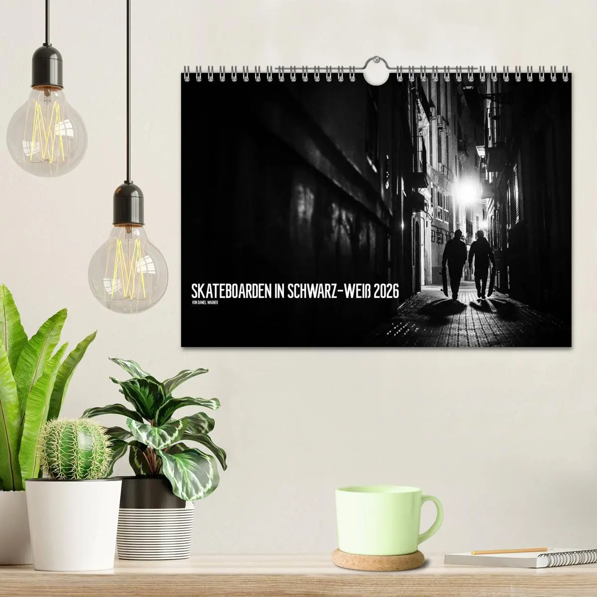Bild: 9783516104769 | Skateboarden in Schwarz-Weiß (Wandkalender 2026 DIN A4 quer),...